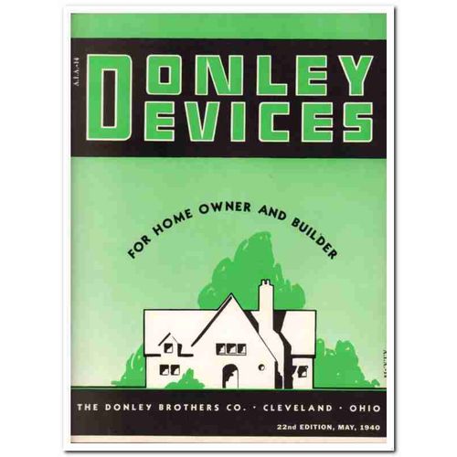 Donley Brothers Company 1940 Vintage Catalog Fireplace Units Devices