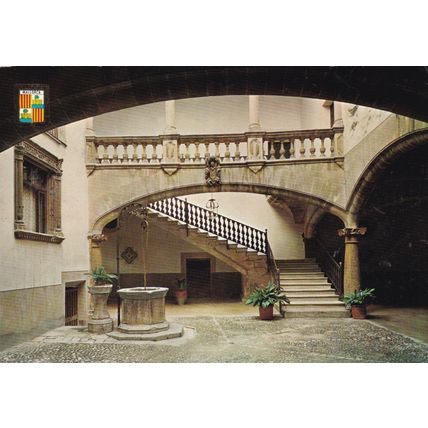 Courtyard patio de casa senorial Palma Majorca Postcard used VGC