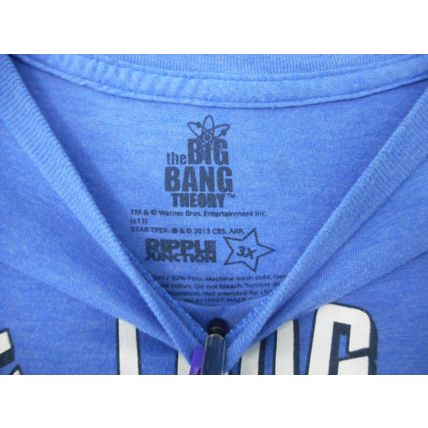T Shirt Big Bang Theory Live Long and Prosper 3X