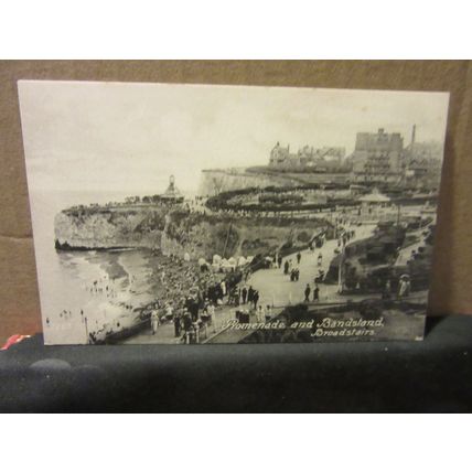 PROMENADE & BANDSTAND, BROADSTAIRS, KENT unused antique postcard by Wards' =