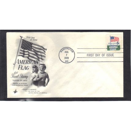 FDC Art Craft 1338D 6c Flag (Cachet-U/A) CV39327