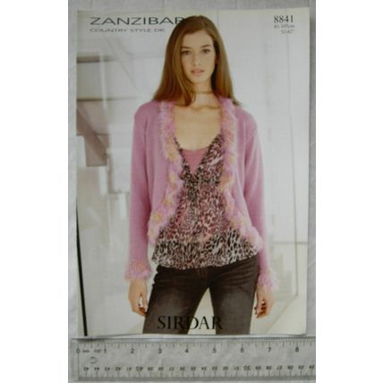Vintage: Sirdar 8841 cardigan, Zamzobar, DK, 32-42 inch, 81-107 cm