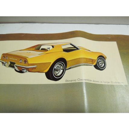 Vintage Chevy 1973 Corvette Poster Dealership Sales Posters