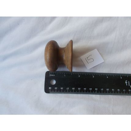DOOR KNOBS WOODEN ( 15) (09/01) # #