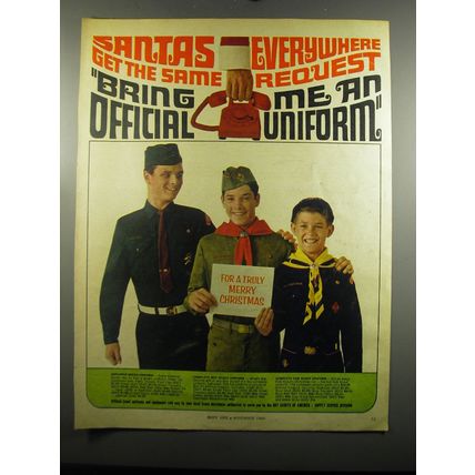 1966 Boy Scout Uniforms Ad - Santas everywhere get the same request