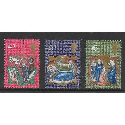 GREAT BRITAIN 1970 CHRISTMAS SG 838 /840 SET 3 VALS FINE USED#3
