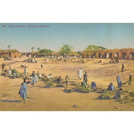 Zaria Market Croatia Antique Croatian Postcard