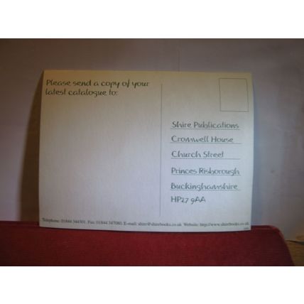 SHIRE BOOKS/PUBLICATIONS unused advertising postcard #