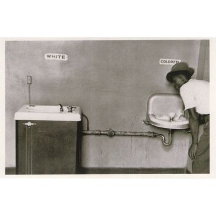 Racial Segregation 1950s Slave Apartheid North Carolina USA Photo Postcard