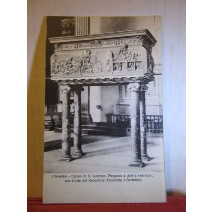 TOMB? FIRENZE, ITALY unused antique postcard. #
