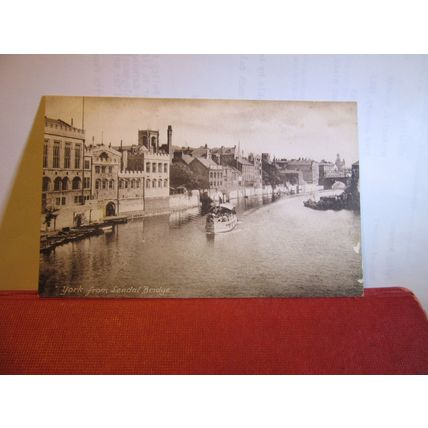 YORK FROM LENDAL BRIDGE, YORK unused antique postcard by F Frith #