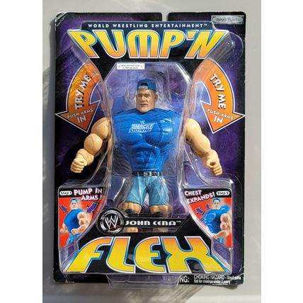 wwe wwf ljn classic superstars pump'n flex smackdown john cena wrestling figure