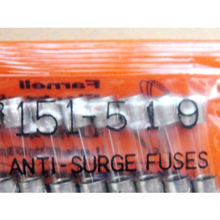 1A 250v 20mm Anti-surge Fuses, Farnell Pack of 10 New Old Stock