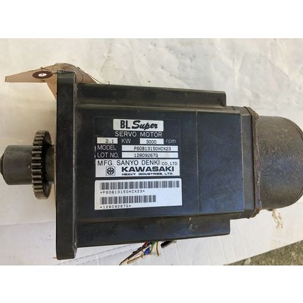 SANYO DENKI P60B13150HCX23 SERVO MOTOR, 2.1 KW, 3000 RPM (Connect damaged),TG
