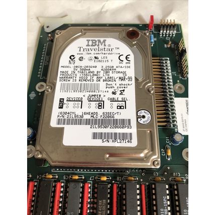 New ZIATECH ZT 8952-S375,8952-S375 01,IBM TRAVELSTAR dbca-203240 HARD,IDE 1.4,FI