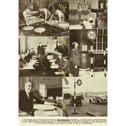 New Motoring Law & Innovations, 1935, Book Illustration, 1936