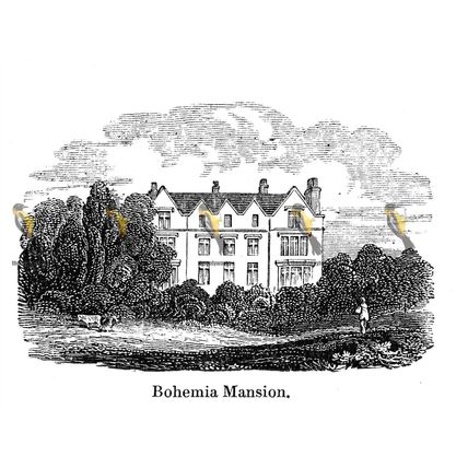 Bohemia Mansion, Near Hastings, Sussex, England, 1840, MODERN REPRODUCTION