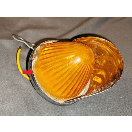 PM 105 DRESS UP MARKER LIGHT VINTAGE CAMPER TRAILER TRUCK PM 110 AMBER LENS