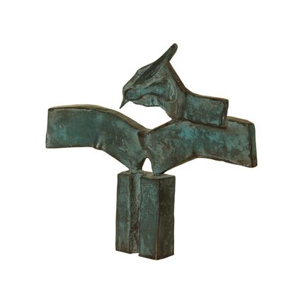Bronzen beeld Eric Claus : Schrijven, z.j.