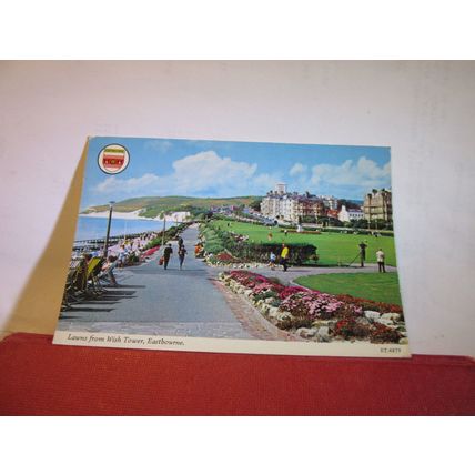 LAWNS FROM WISH TOWER, EASTBOURNE, SUSSEX used postcard by Elgate 1982 pm =