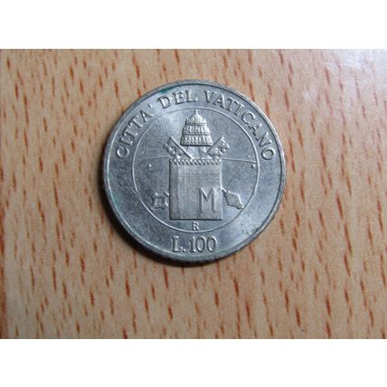 Italy 2000 Vatican 100 Lire Coin Holy Year Joannes II