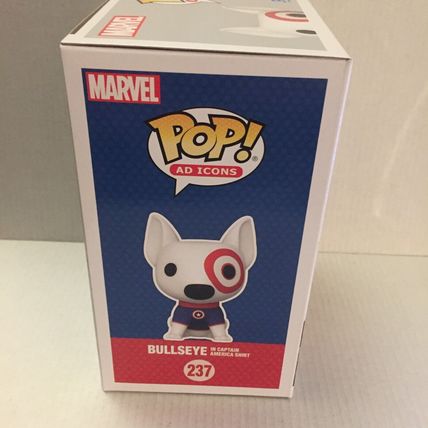 NEW 2024 D23 Marvel Target Bullsey in Captain America Shirt Funko Pop Figure #23