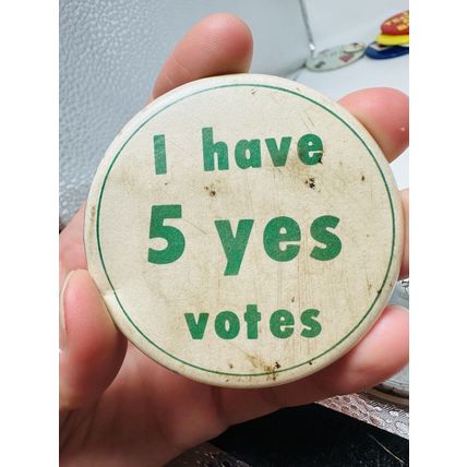 Lot of 10 VTG Misc Political Pins Pinbacks Buttons Pewoski, Zary, Stockwell,USCA
