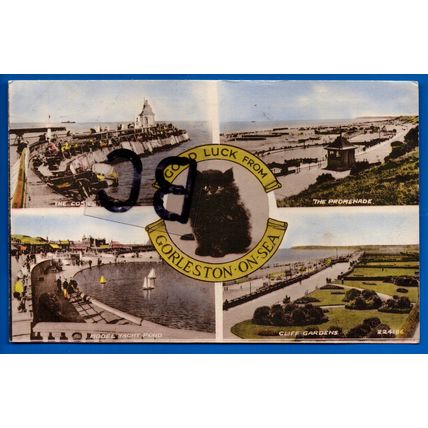 Multiview Postcard Gorleston On Sea Norfolk Nr Great Yarmouth Hopton Lowestoft