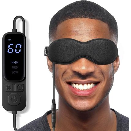 Umisleep Heated Eye Mask with USB Electric Heating Pad, Storage Bag - Soothing W