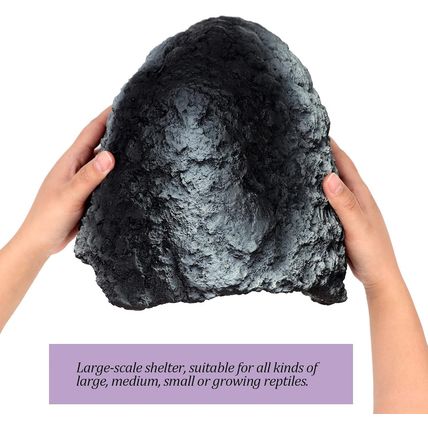 NOMAL Reptile Rock Hide Cave Large Reptile Habitat Turtle Hideouts Cave for Liza