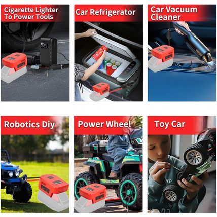 18V to 12V Step-Down Converter for Milwaukee M18 18V for Power Battery Adapter W