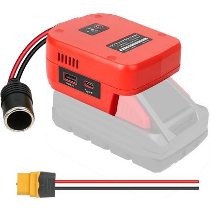 18V to 12V Step-Down Converter for Milwaukee M18 18V for Power Battery Adapter W