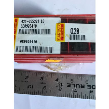 lot 10 SANDVIK 431-885321 L6,6E0926410 INSERT HOLDERS CLAMPS,EM