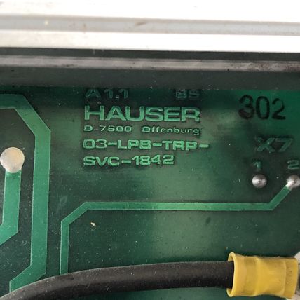 HAUSER 03-LPB-TRP-SVC-1842, 03-LPB-TRP-SVC-1B42 HAUSER MSW-1-ACHSIG,Cg