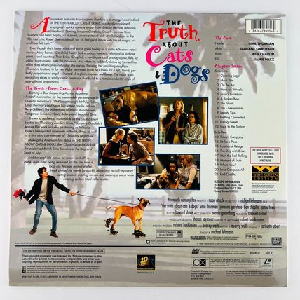 The Truth About Cats & Dogs Laserdisc 1996 (0899585) Uma Thurman, Janeane Garofa