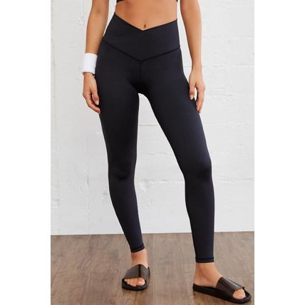Black Arched Waist Seamless Active Leggings