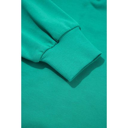 Dark Green Colorblock Trim V Neck Pullover Top and Shorts Set