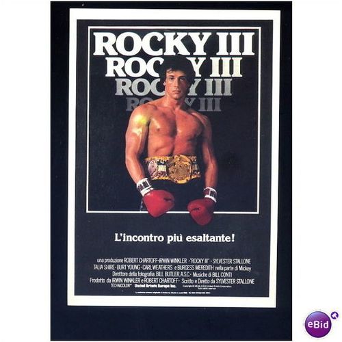 Cinema ROCKY III Sylvester Stallone Postcard (XX900/11)