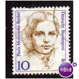 BERLIN -1986 10pf 'FAMOUS WOMEN -PAULA MODERSOHN BECKER' FINE USED (EBID1024)