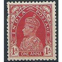 India 1937 SG250 1a Carmine Mounted Mint .. ..