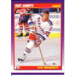 1991 Score Tony Amonte Top Prospect RC #398