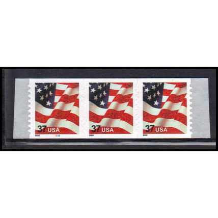 3632 37c U.S. Flag Fine MNH CNP+1 Left 6666 PA3880