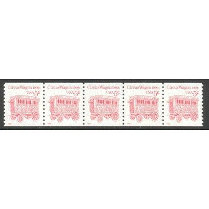2452D 5c Circus Wagon Very Fine MNH LGG PNC S1/5 P0973