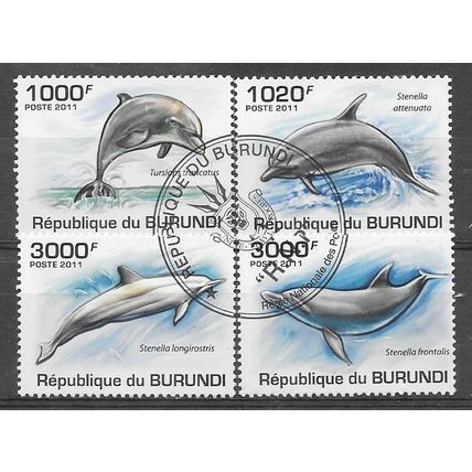 Burundi 2011 Dolphins OBLITERE ( USED )