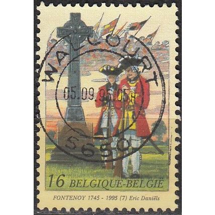 Belgique 1995 Michel 2652 O Cote (2008) 0.60 € Bataille de Fontenoy Cachet rond
