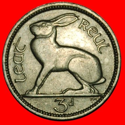 Ⰶ GREAT BRITAIN (1928-1935): IRELAND ★ 3 PENCE 1934 HARE! ★LOW START★NO RESERVE