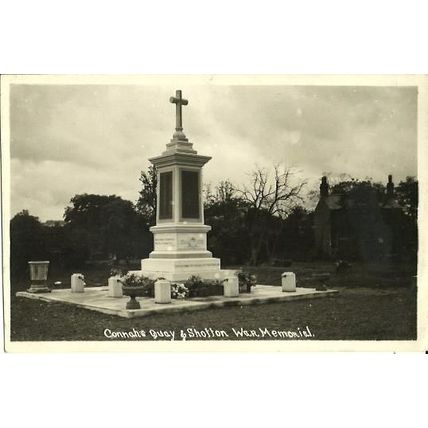 Wales SHOTTON War Memorial Postcard