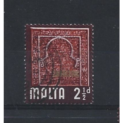 Malta.SG334 2 1/2d Saracenic Era.Fine Used.Apr25j