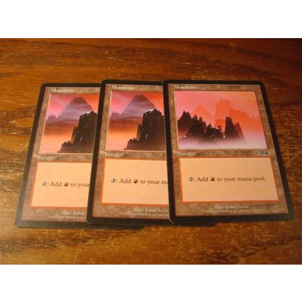Magic The Gathering, MTG, 3-Cards, 1993-1998, Land, PLAINS, nm, 315