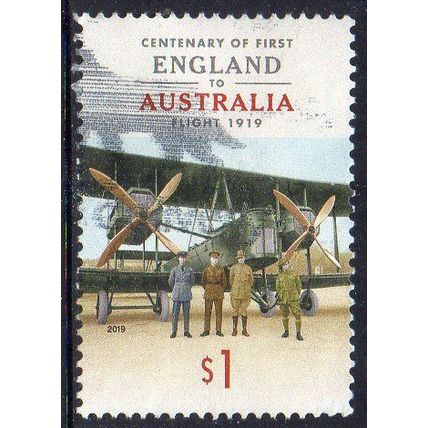 Australia 2019 Centenary of England to Australia Flight $1 Sheet Used